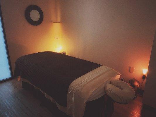 Cozy massage room