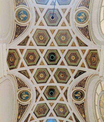 Ceiling of entryway