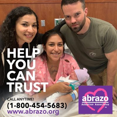 Birthmoms at Abrazo can choose their child's new family & keep in touch, if they wish. All of Abrazo's services are free to birthmothers.