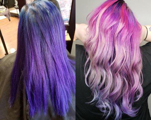 This was my "Unicorn" hair as everyone called it!