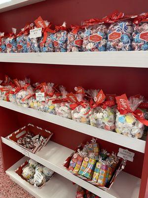 Buffett's salt water taffy and Jaw-breakers