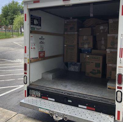 Loading a box truck