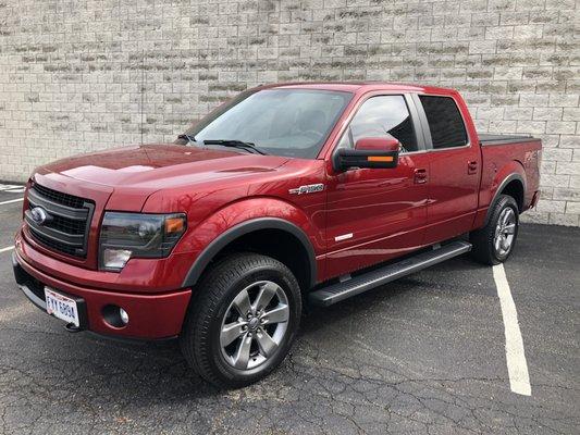 F-150 received a two step correction, 4 year paint coating and wheel coating.