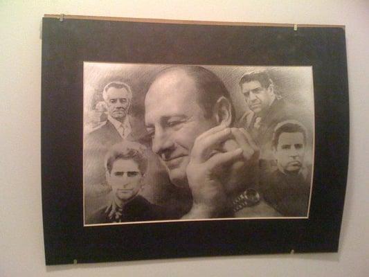 Tony Soprano Print on Wall