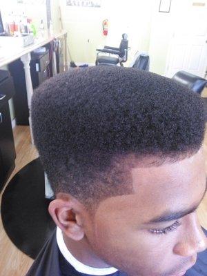 box cut with razor sharp line