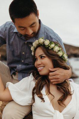 Front/side of flower crown