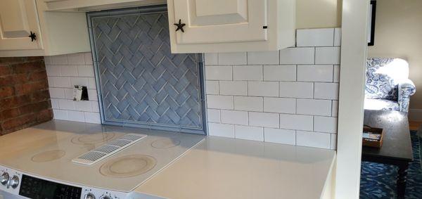 Backslash splash herringbone picture frame !!