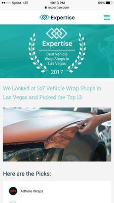 Voted #1 Wrap Shop 2017