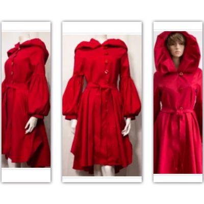 Red Riding Hooded Dress/Jacket 3-Colors 
Blue/Black