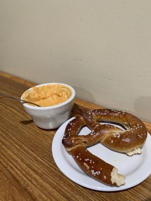 You get 2 pretzels with the beer cheese dip