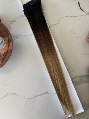 Ombre Clip In Human hair