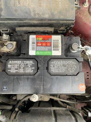 Car battery from Walmart