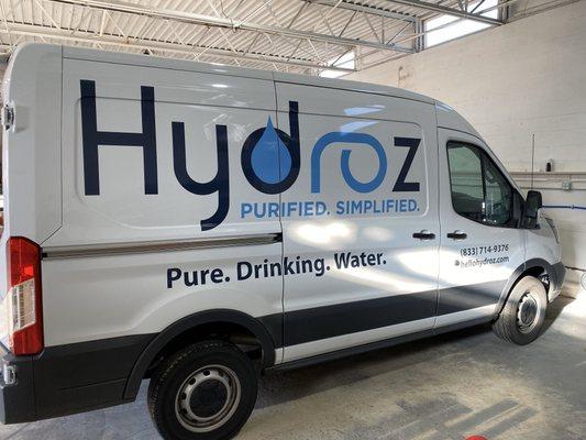 When you see the "Hydroz-Wagon" on the road, someone is getting some AWESOME pure water!