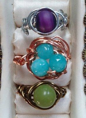 Handmade Wire Wrapped Rings