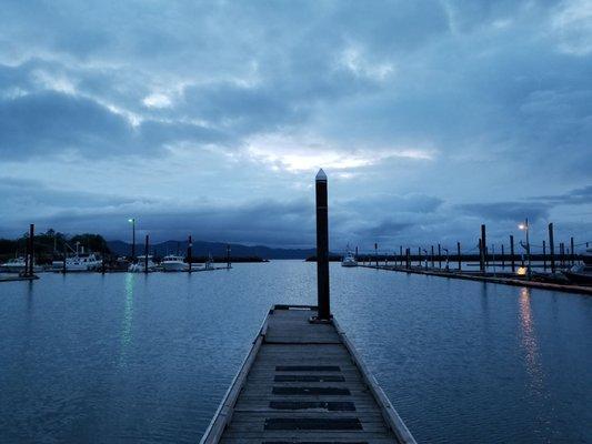 The launch dock in Hammond before we set out.