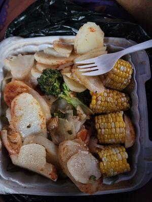 Steamed Basa Mixed Vegetables Potatoes