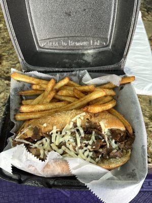 traditional philly with fries