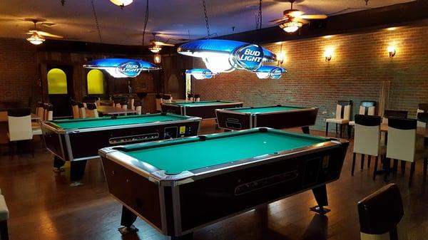 New pool tables