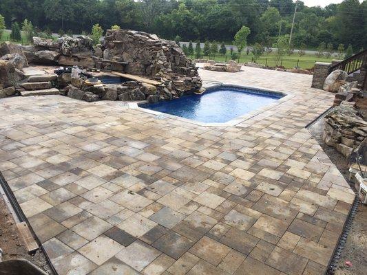 Pool Coping and Patio Installation