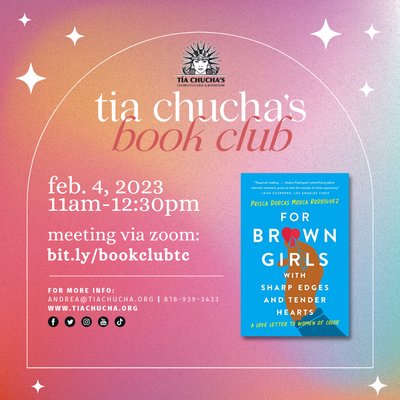 Join us for our first book club meeting of 2023! We'll be discussing For Brown Girls with Sharp Edges & Tender Hearts!