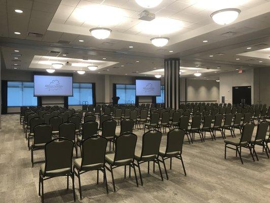 The First State Bank Grand Ballroom with theater seating