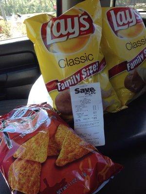 Chips and receipt, can't go wrong.......