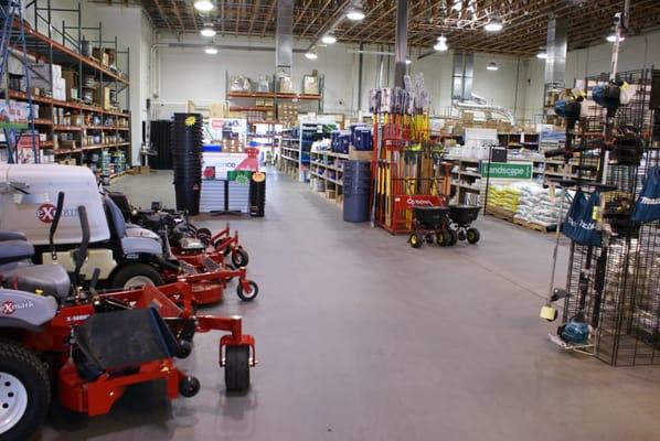 Fertilizer, landscape products, and mowers.