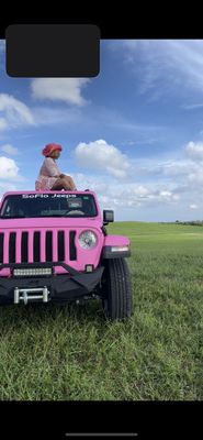 Pink Kevlar jeep