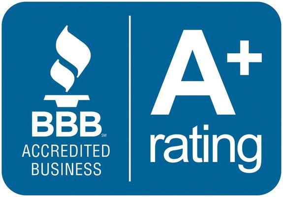 We have an A+ Rating with the Better Business Bureau!