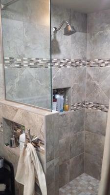 Design and install custom tile showers