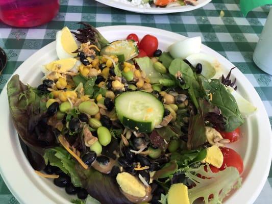 Salad time on the island!