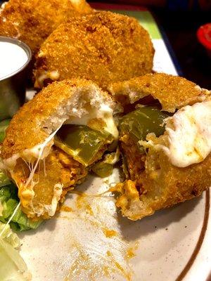 Stuffed jalapeño poppers