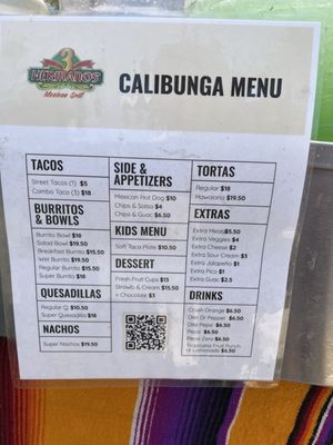 Taco Truck Menu at Calibunga