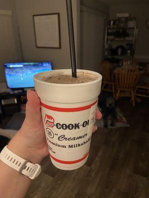 Double chocolate Oreo shake