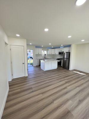 Floor and kitchen remodel