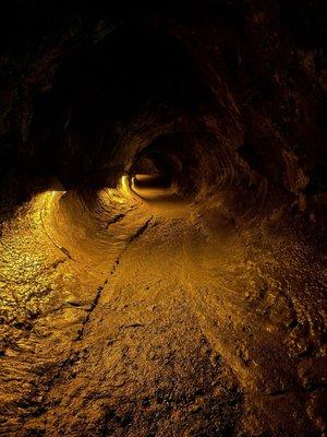 Picture of the inside of the Lava tube