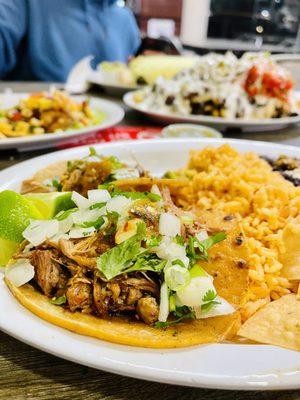 Bennys 2 Taco Plate, Shrimp Taco, Supreme Fries