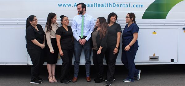 Our amazing team onboard AHD - Mobile Dental!