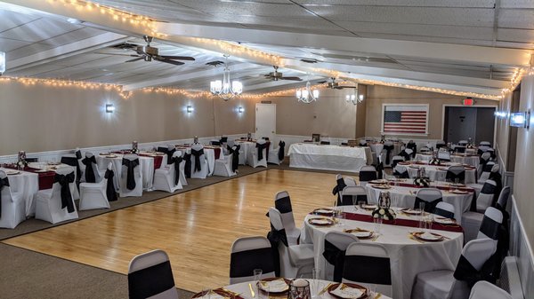 Spotswood American Legion Post 253 Indoor Hall.  For rental information. and availability call: (732) 210-2645.