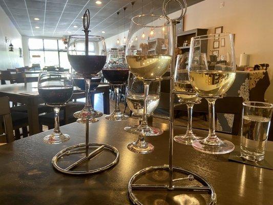 Wine tastings! (Pictured: 2 wine flights)