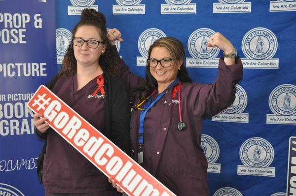 Southeastern Institute students at 2019 City of Columbia GoRed Columbia event.