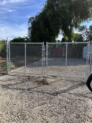 The drive through gates they installed