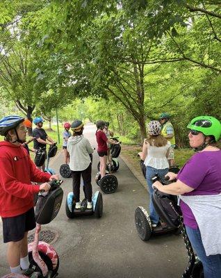 Group greenway Segway experiences...