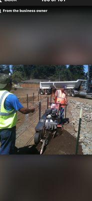 Excavation at a commercial project