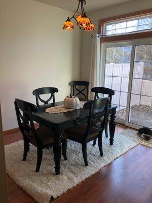 Painted dining room by metro precision painting