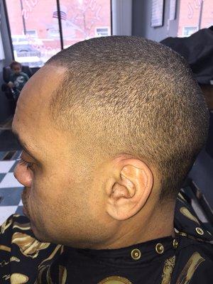 Bald taper fade