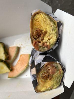 Avocado Chorizo Breakfast Burrito