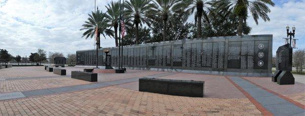 Currently the second largest wall in the USA...only second to the Vietnam War Memorial in Washington D.C.