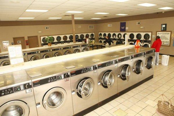 Need to do a large load of laundry? No problem! We have large industrial washers that will fit your needs!