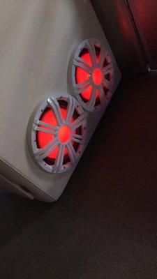 Kicker marine subwoofers with led accents